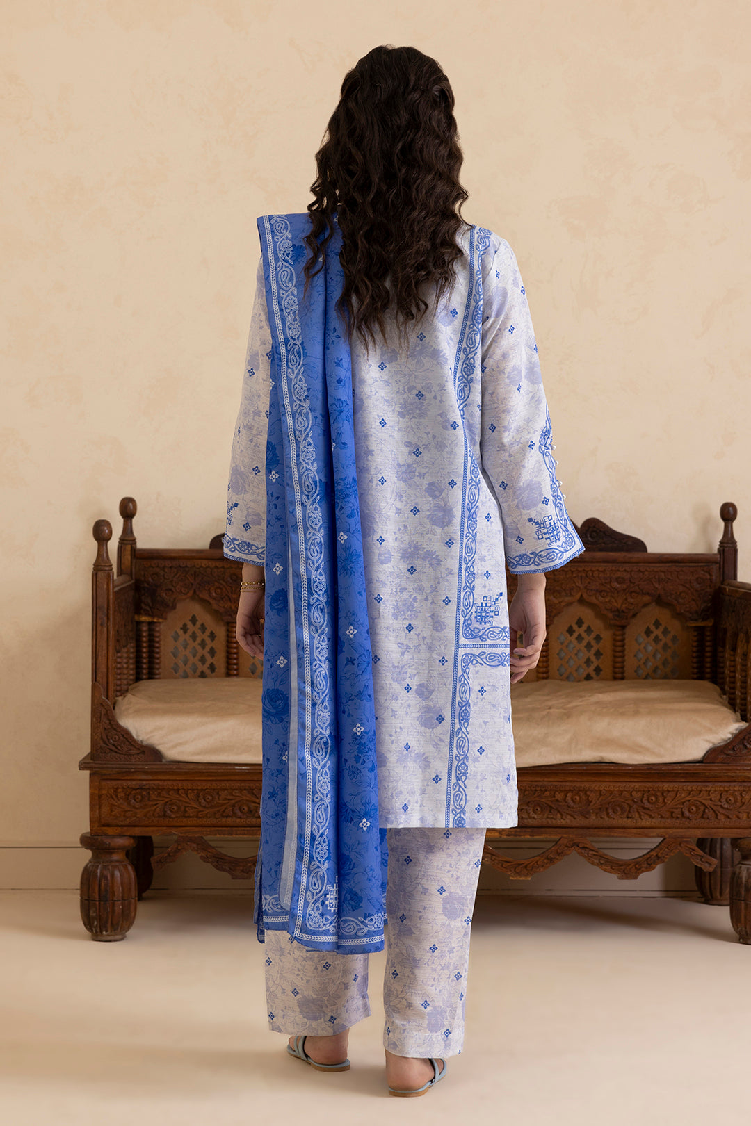 Kurta Shawl Trouser - 2790