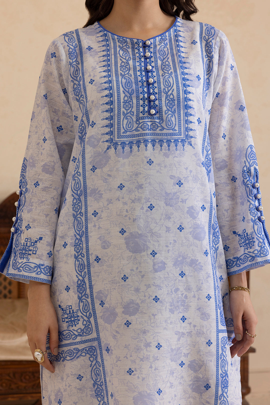 Kurta Shawl Trouser - 2790