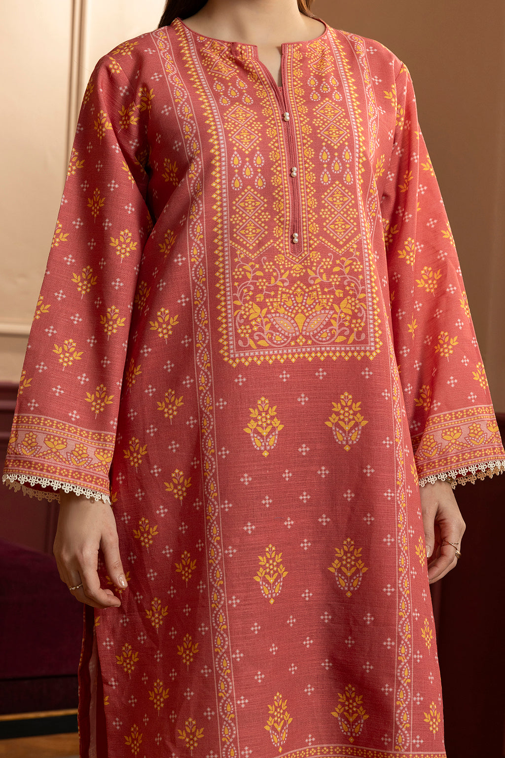 Kurta Shawl Trouser - 2862