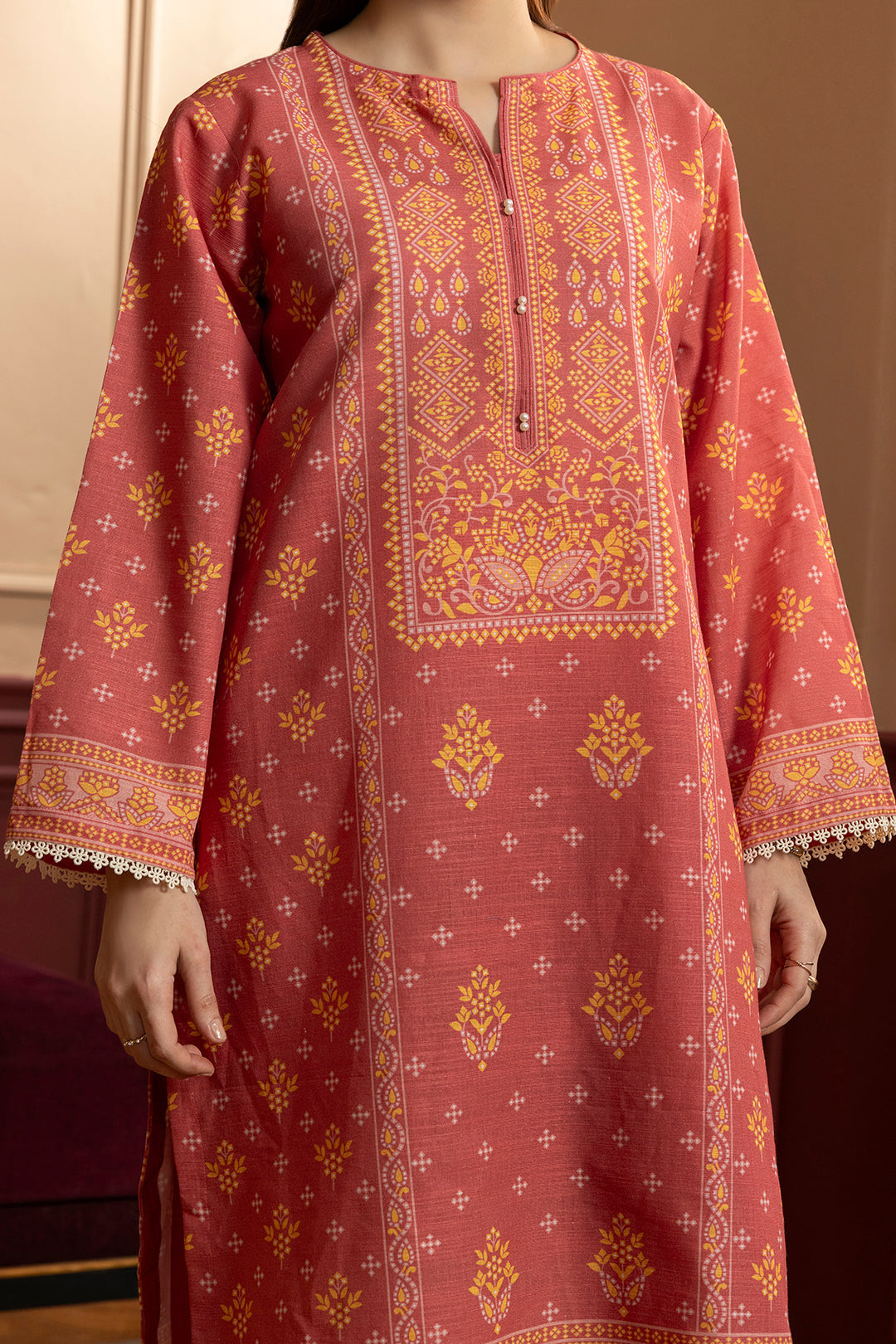 Kurta Shawl Trouser - 2862