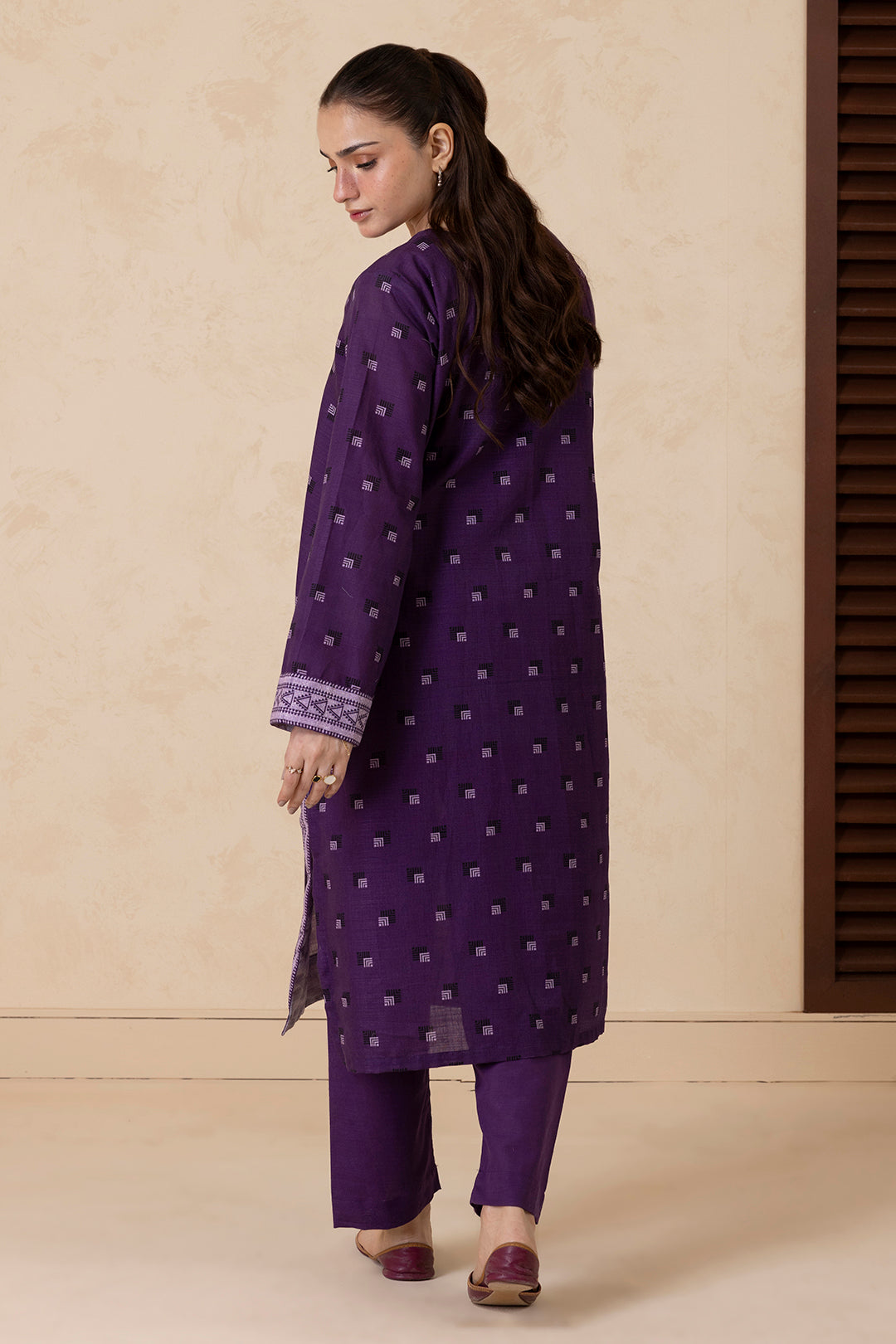 Kurta Shawl Trouser - 2870