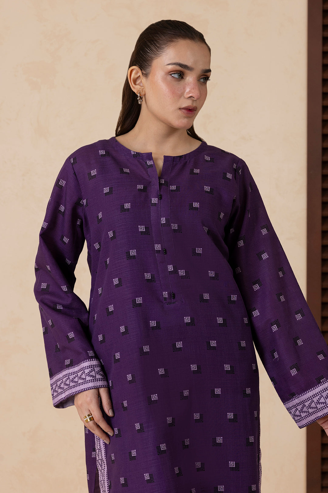 Kurta Shawl Trouser - 2870
