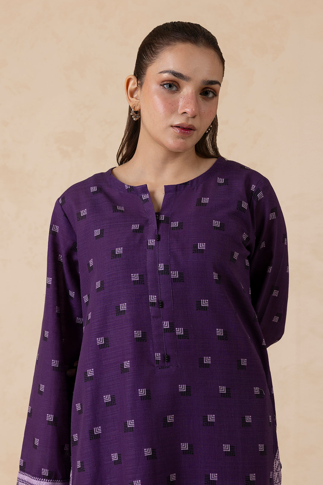 Kurta Shawl Trouser - 2870