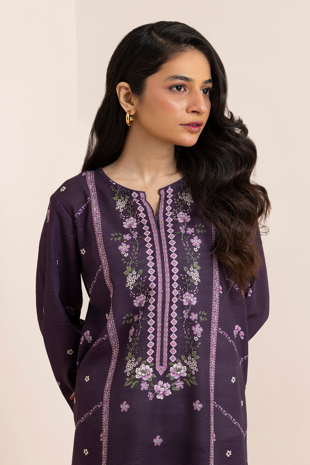 Kurta Shawl Trouser - 2872