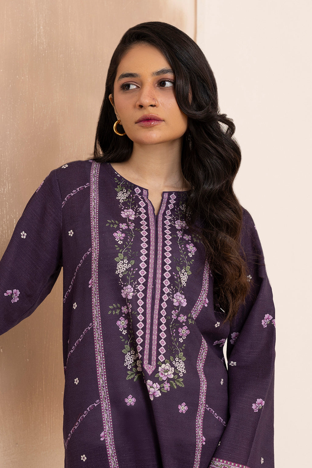 Kurta Shawl Trouser - 2872