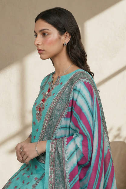 Kurta Dupatta Trouser - 2877