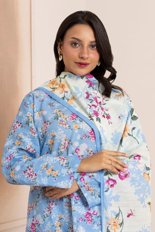 Embroidered Kurta Dupatta Trouser - 2882