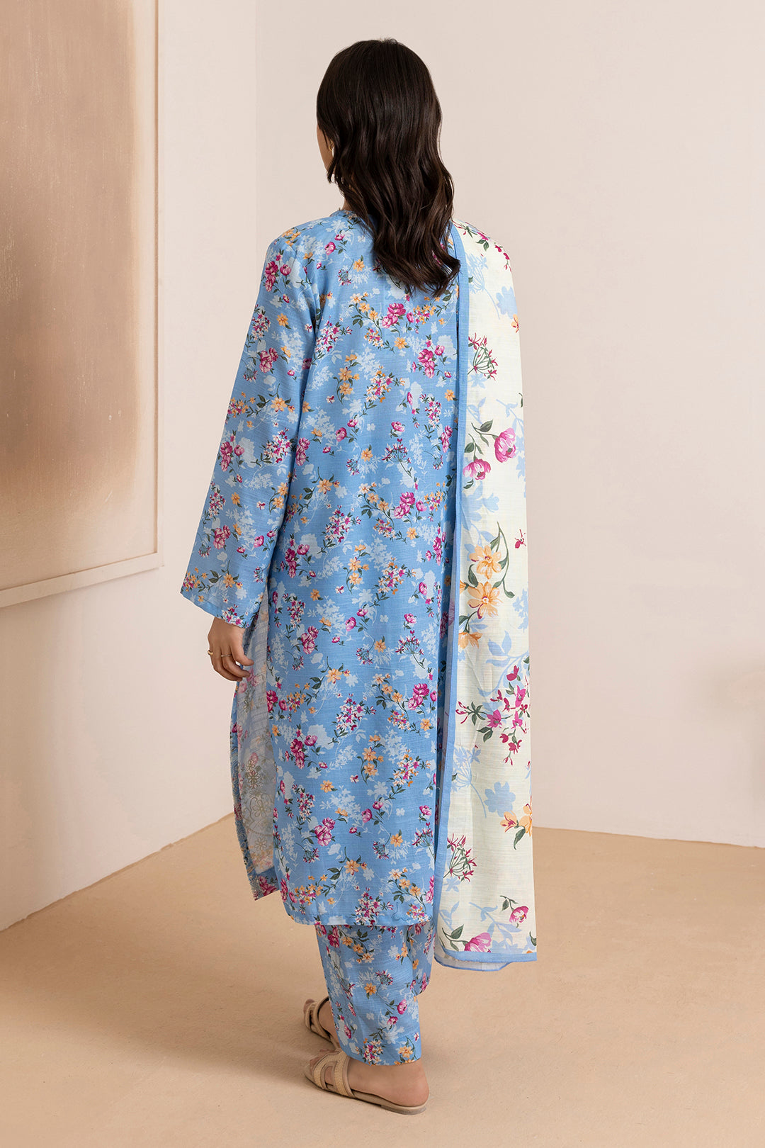 Embroidered Kurta Dupatta Trouser - 2882