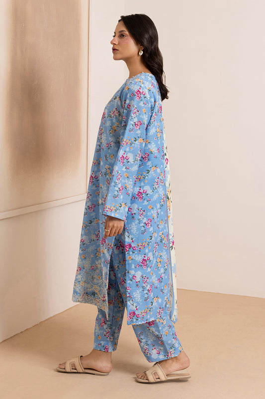 Embroidered Kurta Dupatta Trouser - 2882