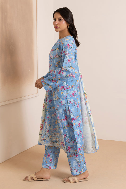 Embroidered Kurta Dupatta Trouser - 2882