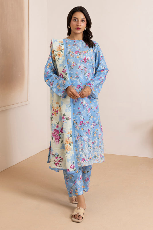 Embroidered Kurta Dupatta Trouser - 2882