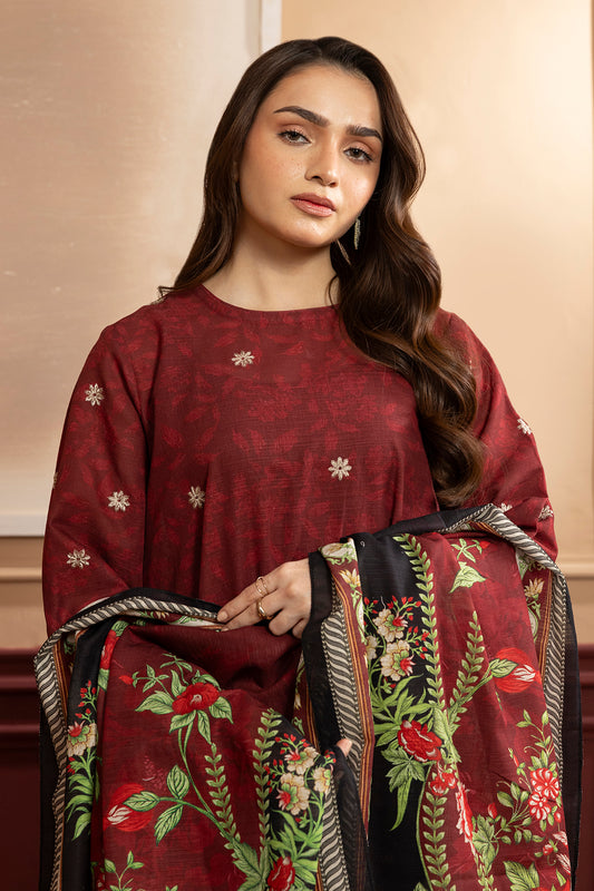 Embroidered Kurta Dupatta Trouser - 2884