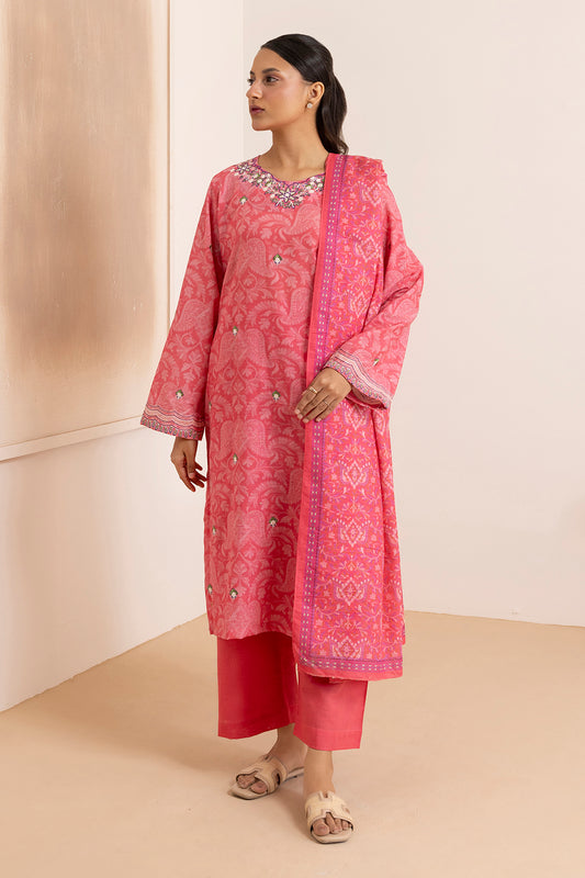 Embroidered Kurta Dupatta Trouser - 2885