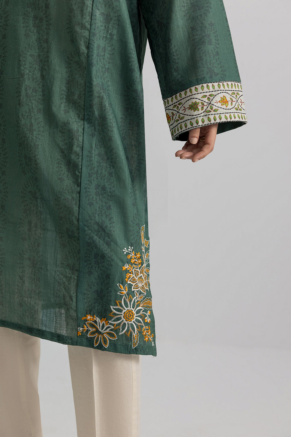 Embroidered Kurta Dupatta Trouser - 2887