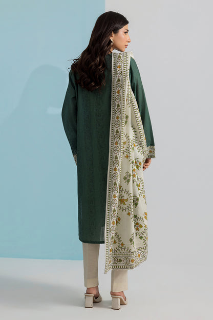 Embroidered Kurta Dupatta Trouser - 2887
