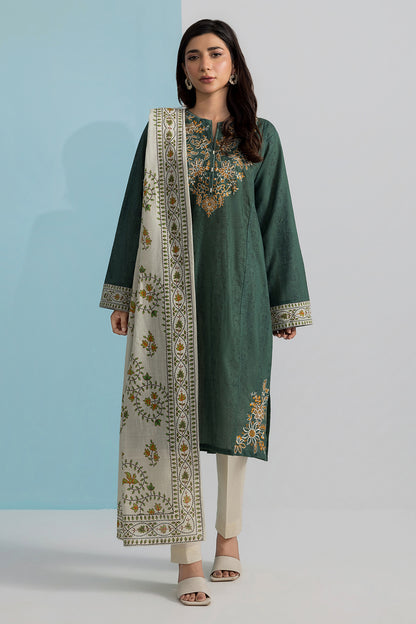 Embroidered Kurta Dupatta Trouser - 2887