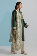 Embroidered Kurta Dupatta Trouser - 2887