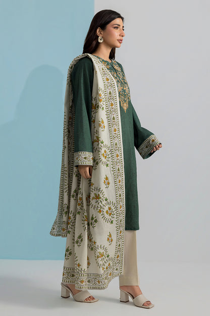 Embroidered Kurta Dupatta Trouser - 2887