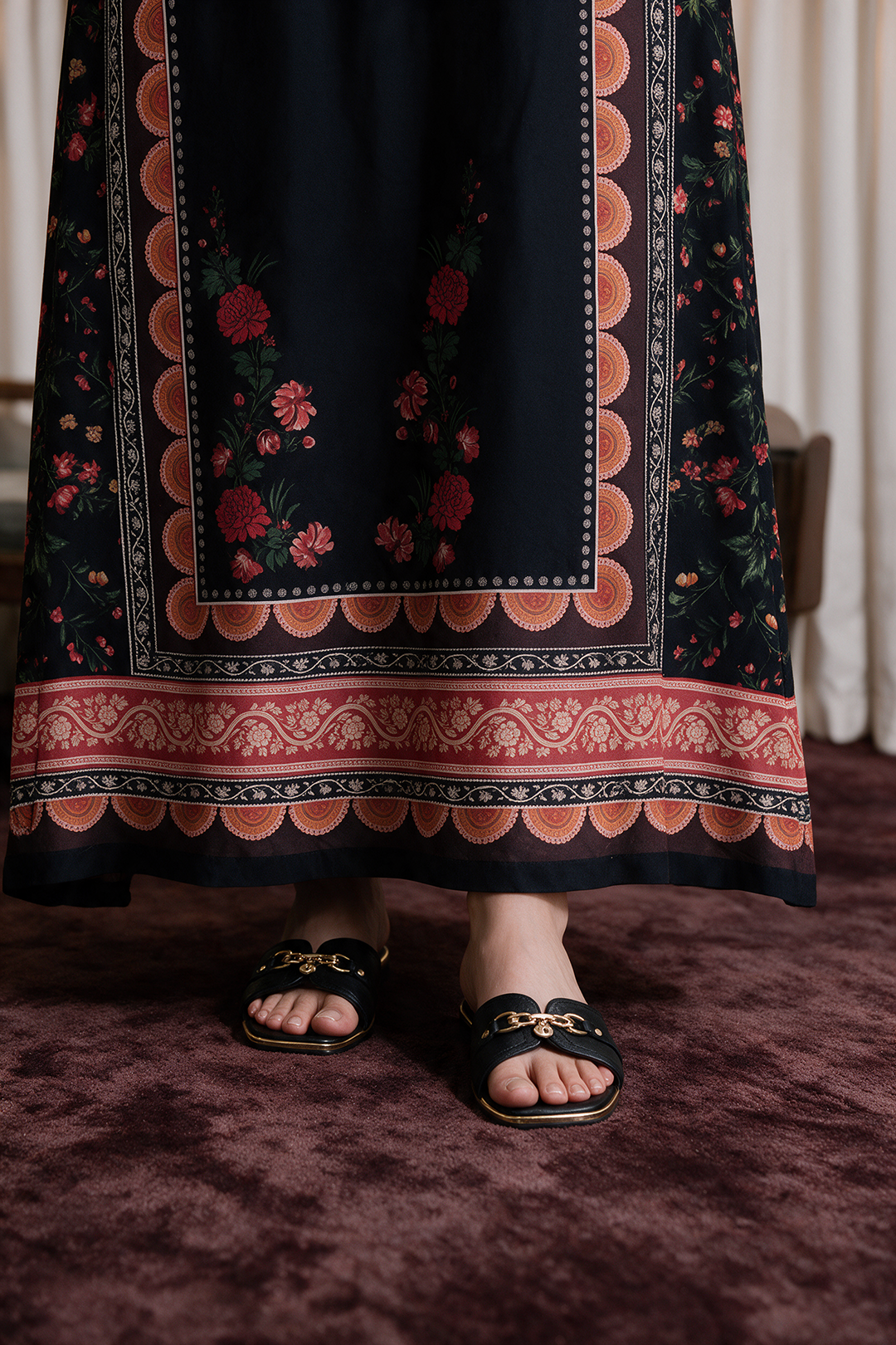 Embroidered Kaftaan Dress - 1125