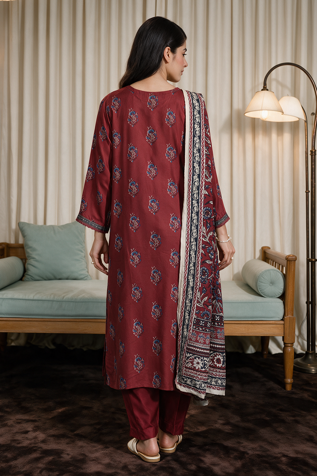 Kurta Dupatta Trouser - 1177