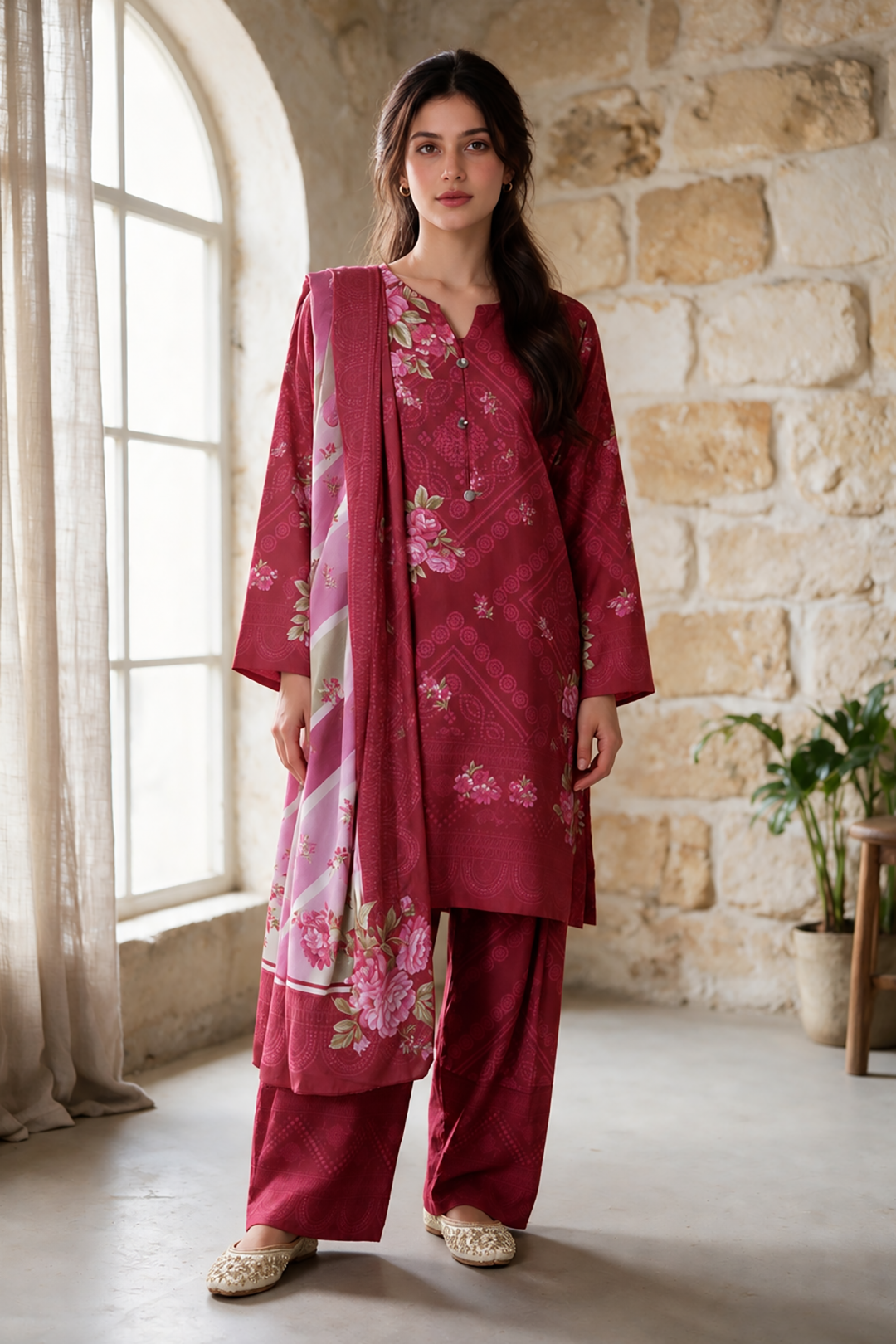 Kurta Dupatta Trouser - 1186