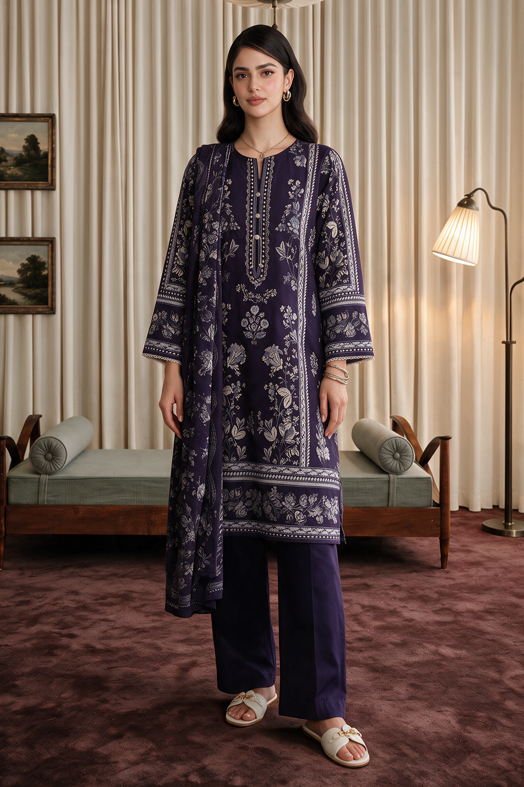 Kurta Dupatta Trouser - 1284