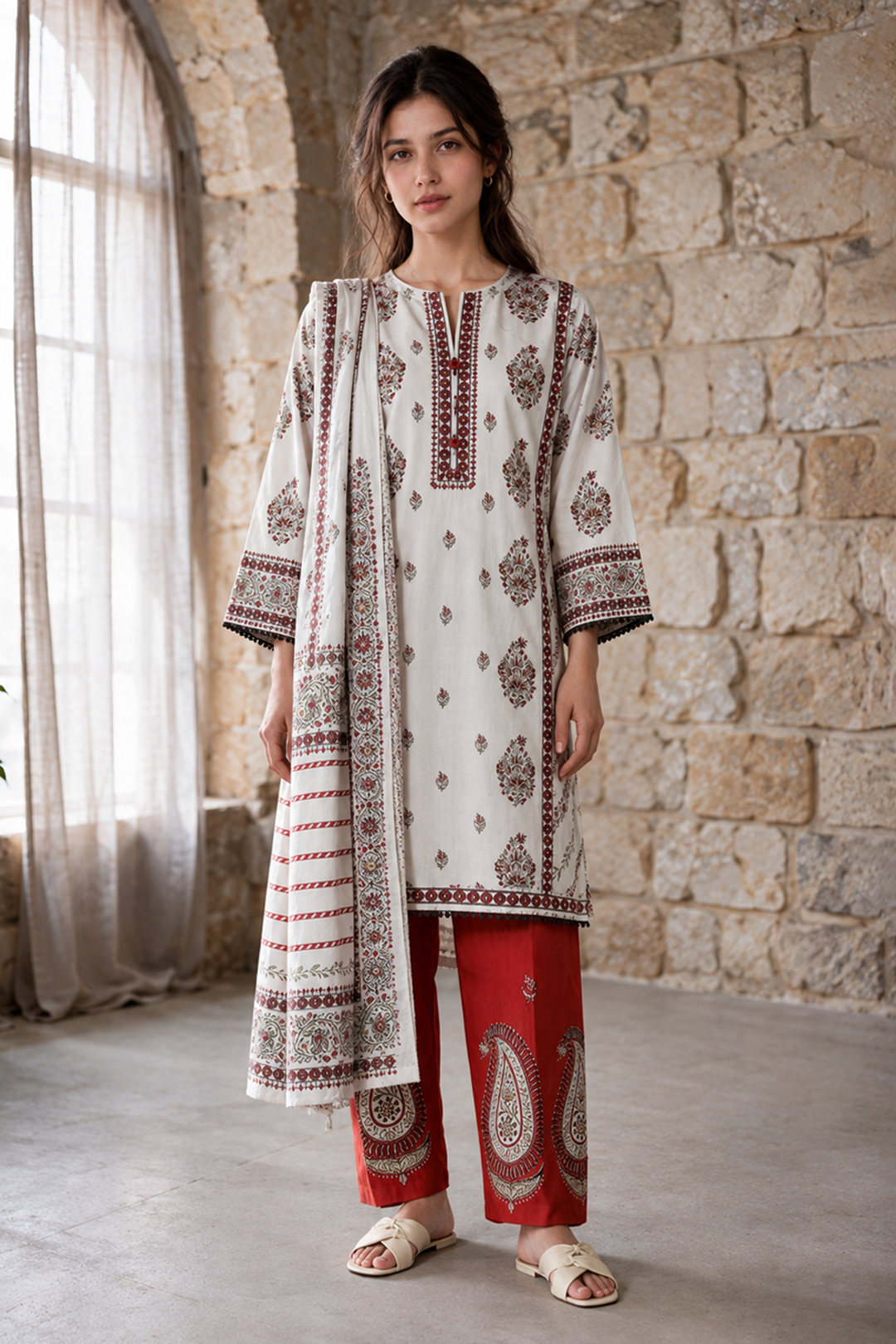 Kurta Dupatta Trouser - 1370