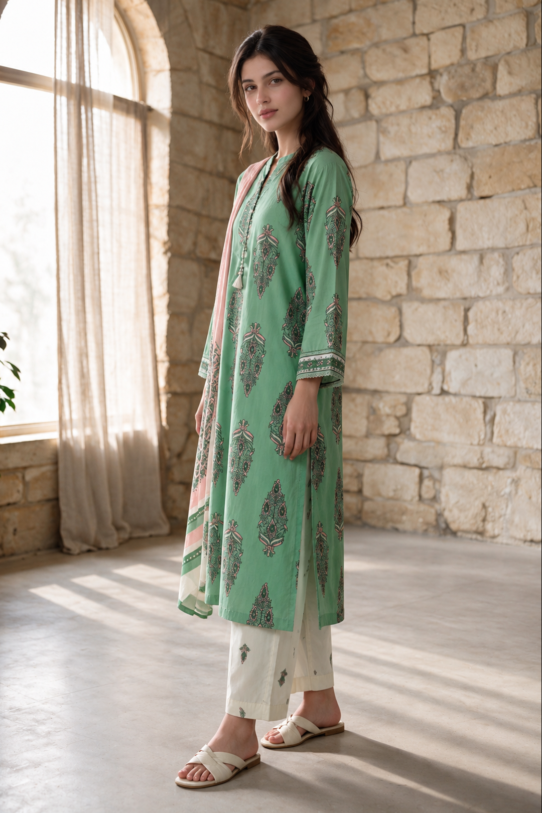 Kurta Dupatta Trouser - 1380