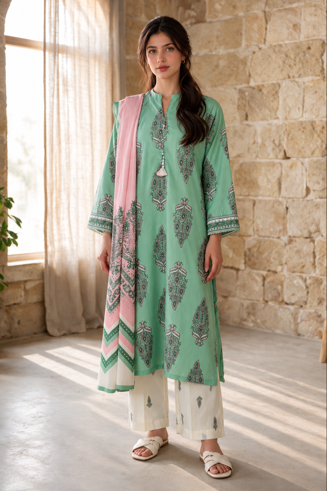 Kurta Dupatta Trouser - 1380