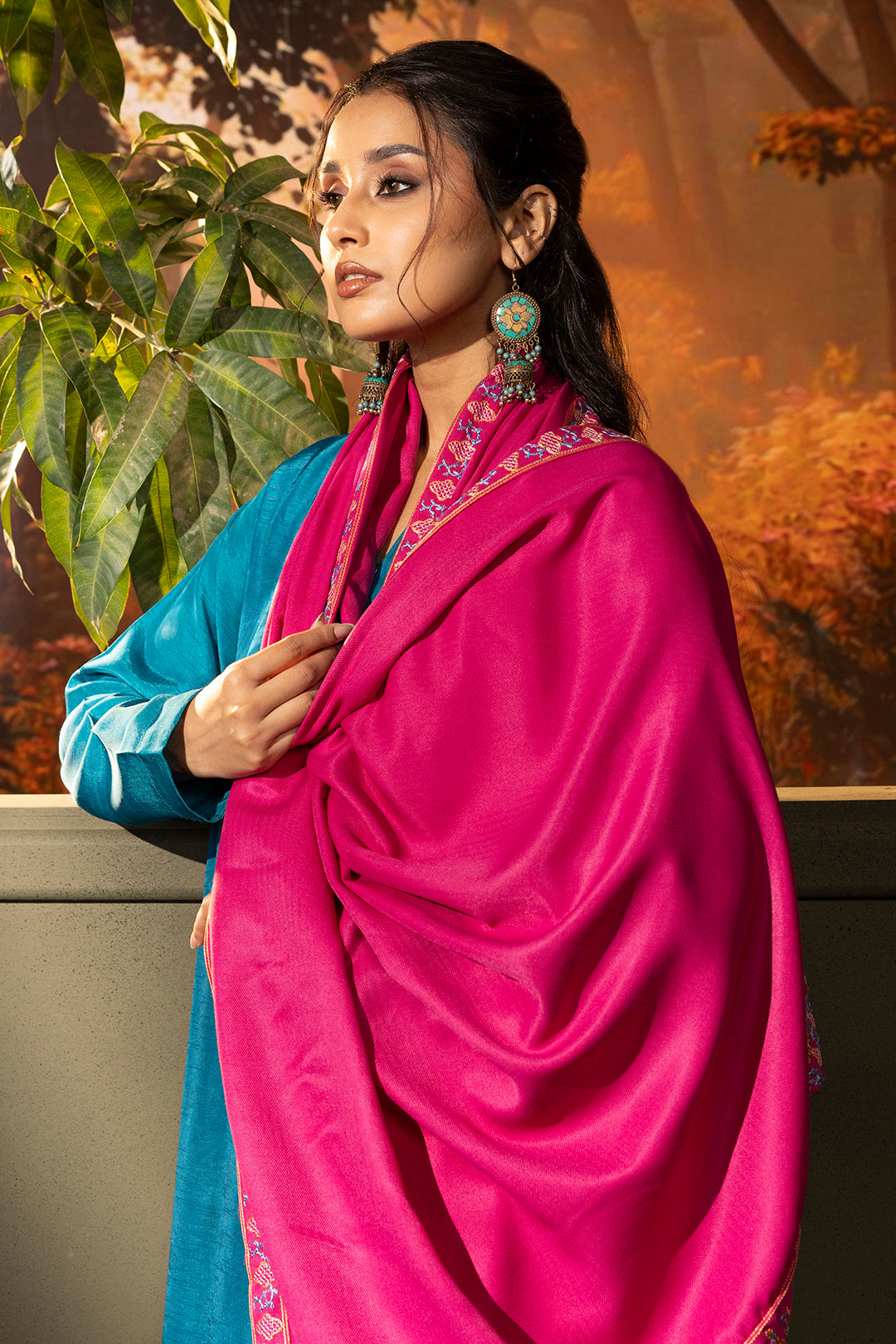 Embroidered Shawl - 0011