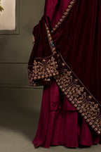 Zari Embroidered Shawl - 0028