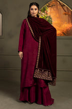Zari Embroidered Shawl - 0028