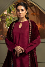 Zari Embroidered Shawl - 0028