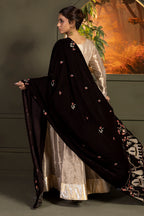 Zari Embroidered Shawl - 0029
