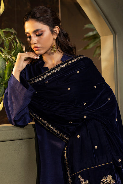 Zari Embroidered Shawl - 0030