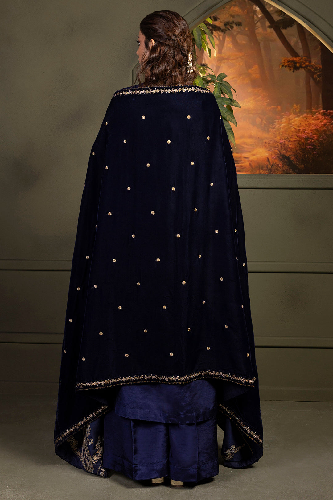 Zari Embroidered Shawl - 0030
