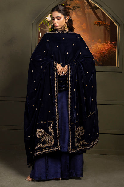 Zari Embroidered Shawl - 0030