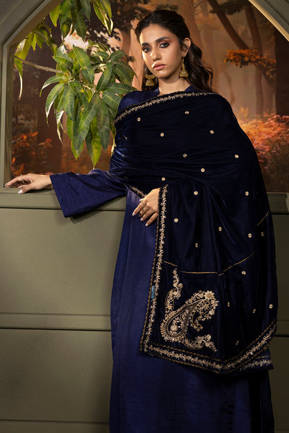 Zari Embroidered Shawl - 0030