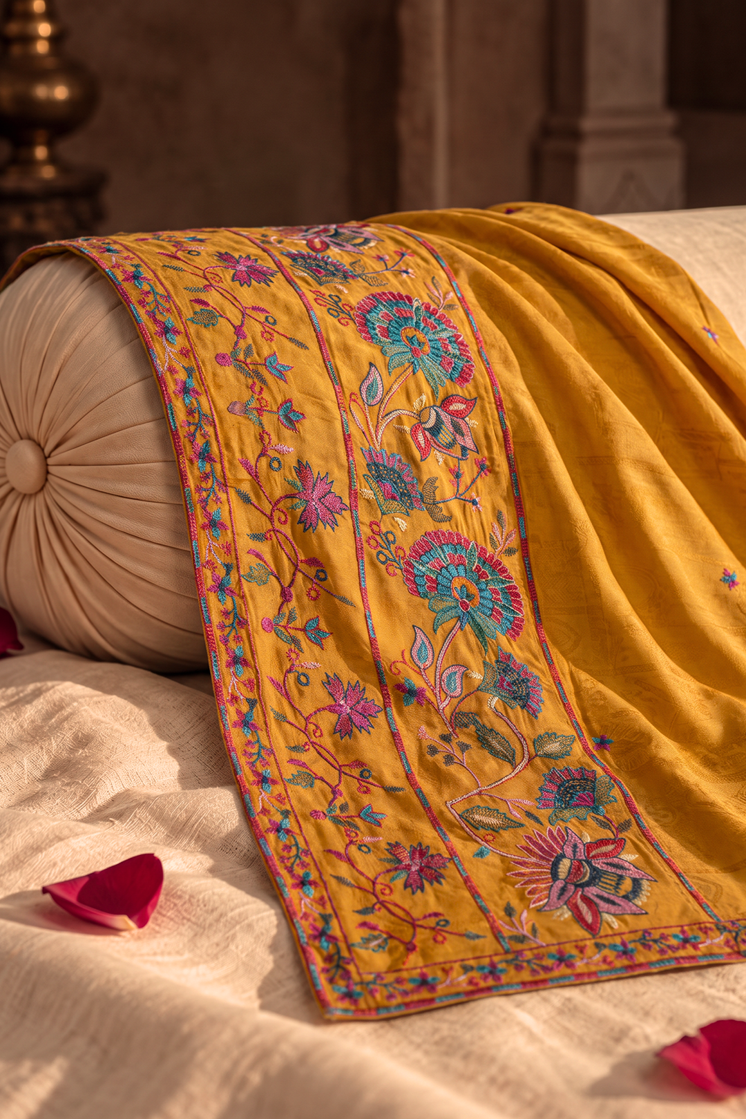 Resham Embroidered Shawl - 0009
