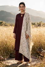 Resham Embroidered Shawl - 0013
