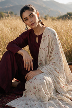 Resham Embroidered Shawl - 0013