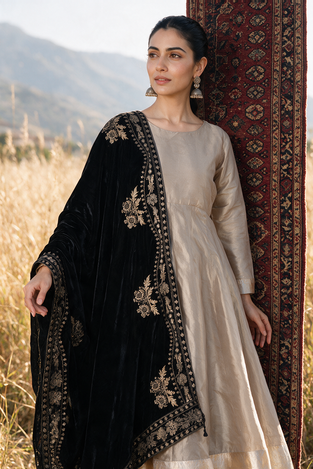 Sequin Shawl - 0031