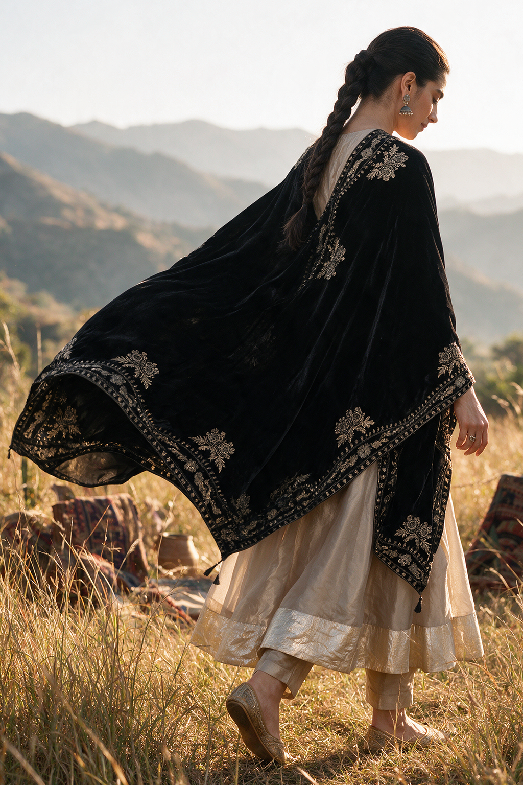 Sequin Shawl - 0031