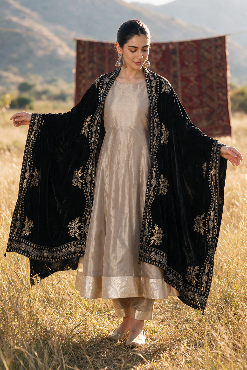 Sequin Shawl - 0031