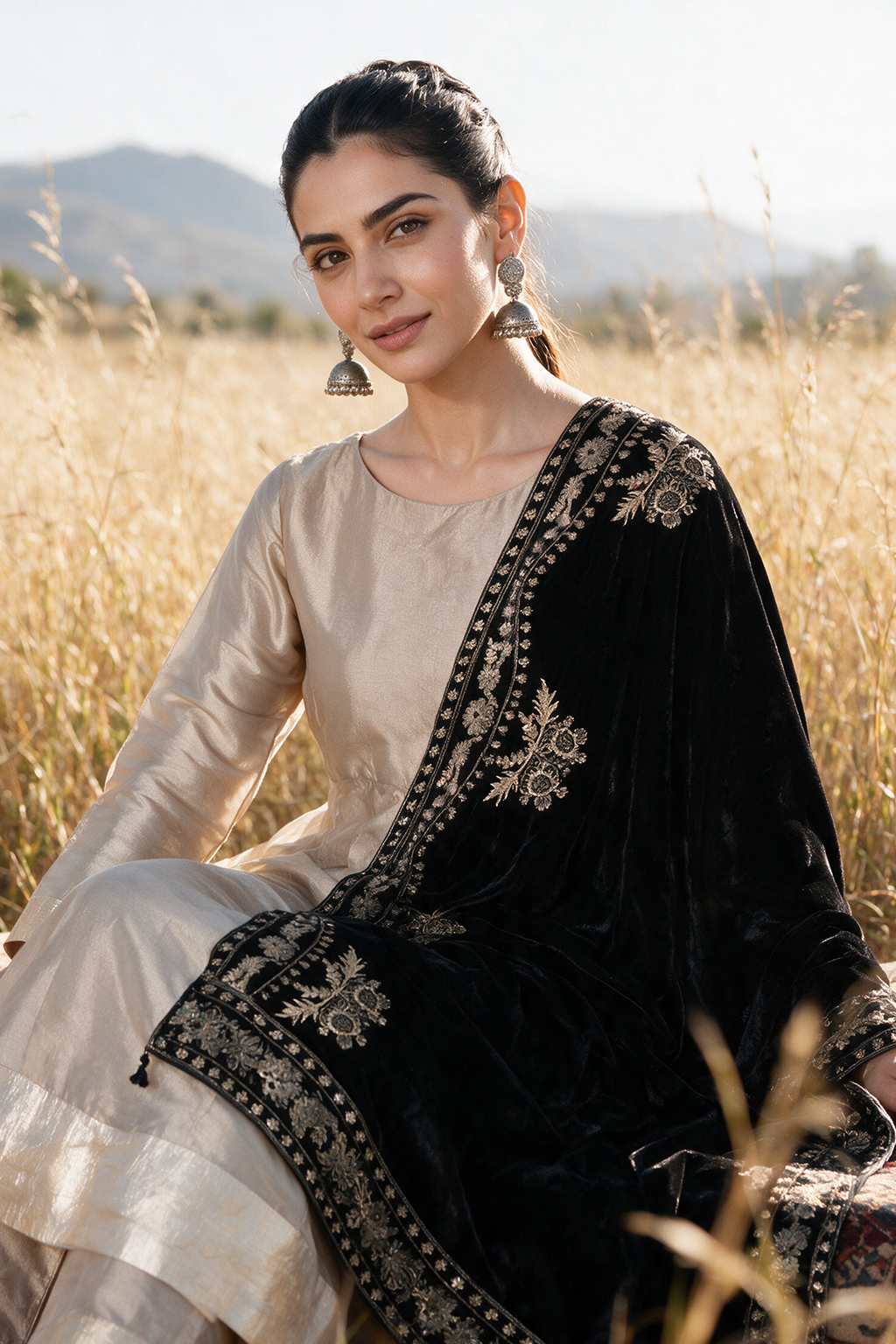 Sequin Shawl - 0031