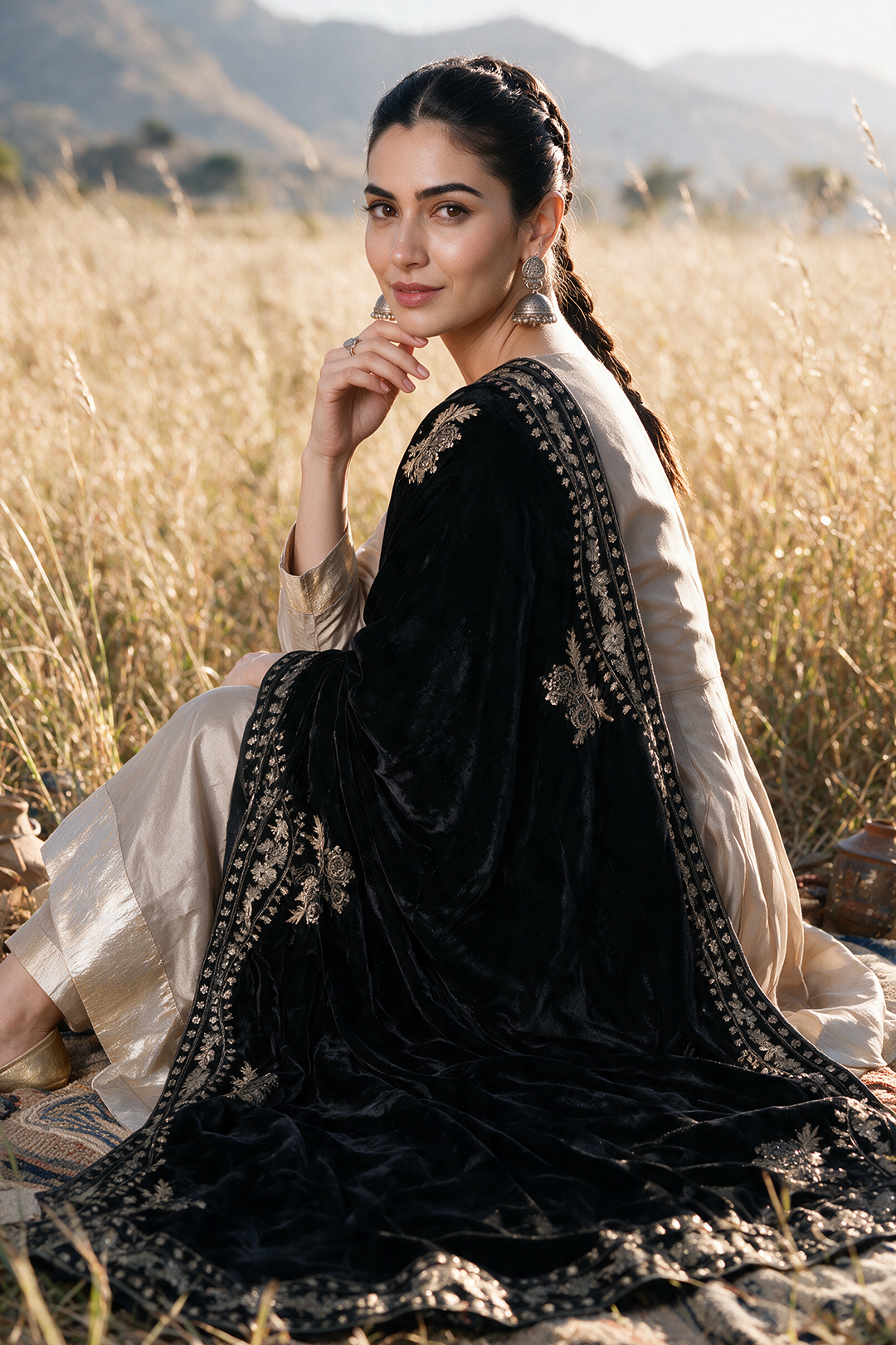 Sequin Shawl - 0031