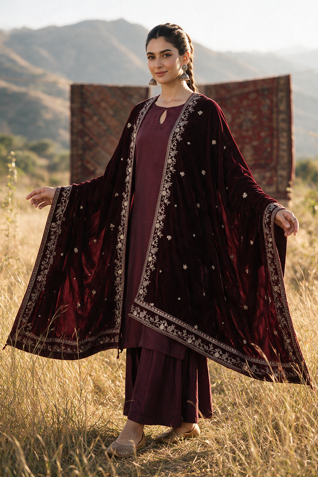 Sequin Shawl - 0032