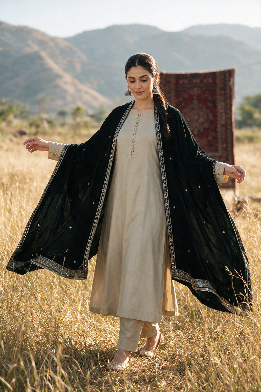 Sequin Shawl - 0033