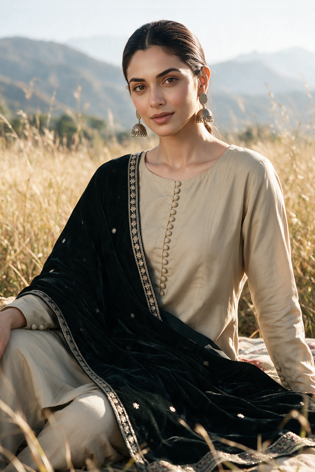 Sequin Shawl - 0033