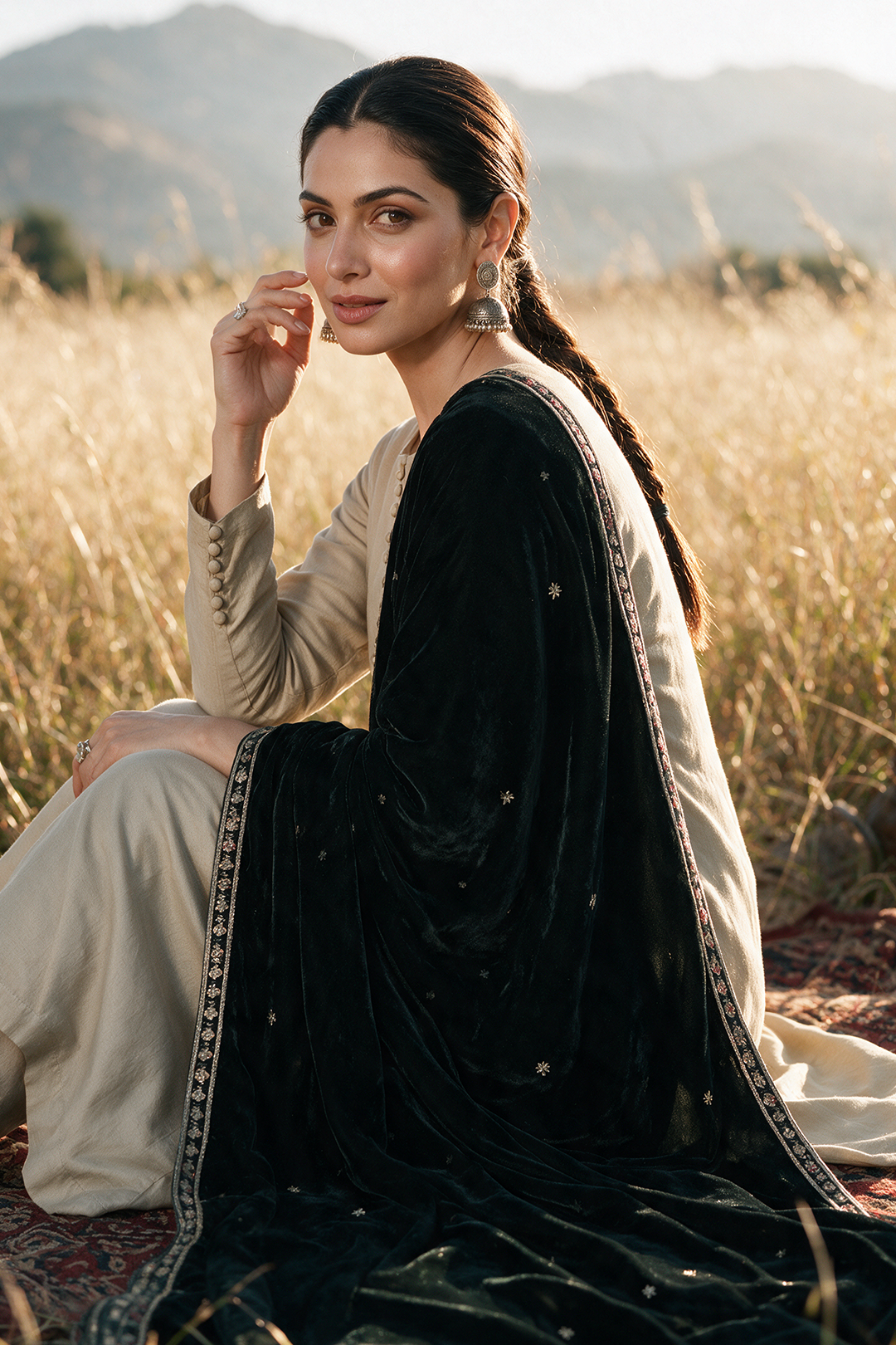 Sequin Shawl - 0033